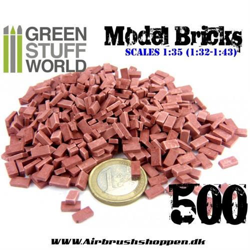 Model Bricks - Red x 500 stk Skala 1:35 (1:32-1:43)